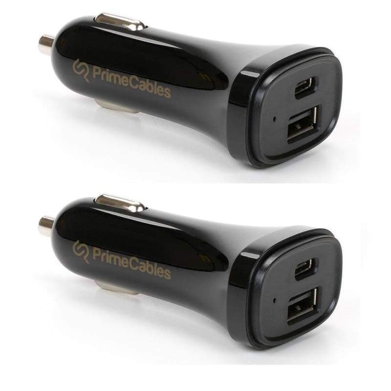 4 A USB-C USB-A Dual Port 3A & 1A Car Charger with Smart IC Tech - PrimeCables®