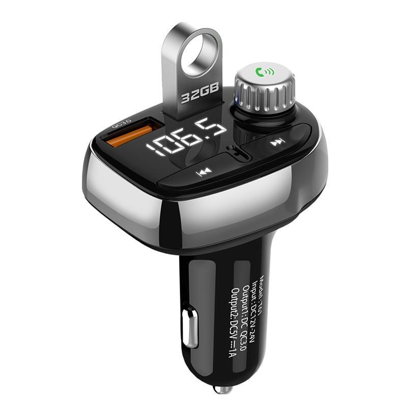 Bluetooth Car Kit For Xiaomi Car Charger Fm Transmitter Mp3 Player Dual Usb Fast Charging Voltage