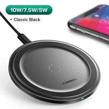 Load image into Gallery viewer, Wireless Charger for iPhone X Xs 8 Plus 10W Qi Fast Wireless Charging Pad for Samsung S10 Note 9 AirPods Xiaomi Charger