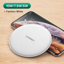 Load image into Gallery viewer, Wireless Charger for iPhone X Xs 8 Plus 10W Qi Fast Wireless Charging Pad for Samsung S10 Note 9 AirPods Xiaomi Charger