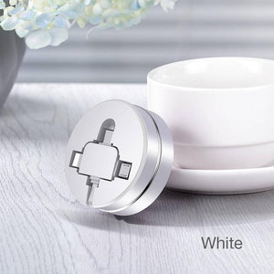 3-in-1 Retractable USB "Cookie" Multi-Charger