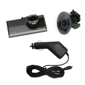 KKmoon Ultra Slim 3.0 inch Car Dash Cam Vehicle Camcorder with Fill Light / G-Sensor / Motion Detection