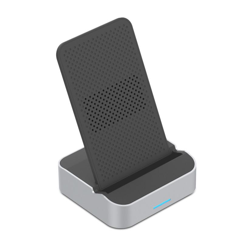 2-coil QI Wireless Charger Stand 10W Non-slip Fast Charging Dock Intelligent Identification for iphone 8 8Plus X Samsung Galaxy S8 S7 edge S8+ Note 8 Lumia 1520 Nexus 4 5 6