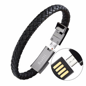 2 in 1 USB Phone Charger Bracelet