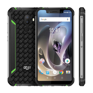 HOMTOM ZOJI Z33 IP68 Waterproof Rugged 5.85 inch Notch HD+ 19:9 Full Display Smartphone Android 8.1 MTK6739 Quad Core 3GB+32GB 4600mAh Face ID OTG 4G Mobile Phone