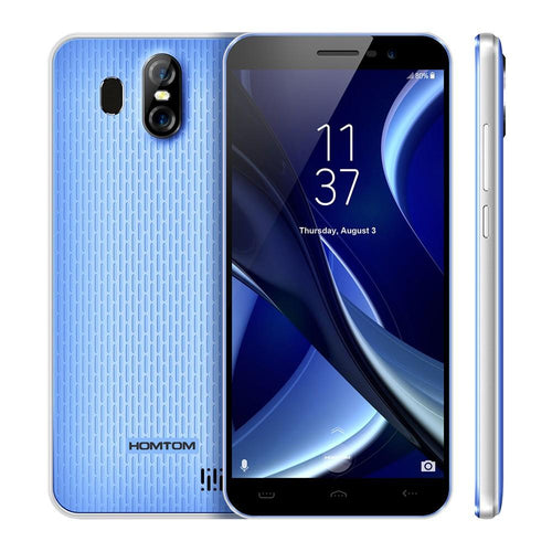HOMTOM S16 Fingerprint Mobile Phone 5.5 Inch 18:9 1280*640 Pixels Screen 2GB RAM 16GB ROM Rear Camera 13MP+Front Camera 8MP MTK6580 1.3GHz Quad-Core Dual Sim Cards 3000mAh Battery