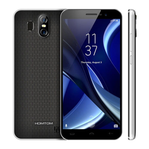 HOMTOM S16 Fingerprint Mobile Phone 5.5 Inch 18:9 1280*640 Pixels Screen 2GB RAM 16GB ROM Rear Camera 13MP+Front Camera 8MP MTK6580 1.3GHz Quad-Core Dual Sim Cards 3000mAh Battery