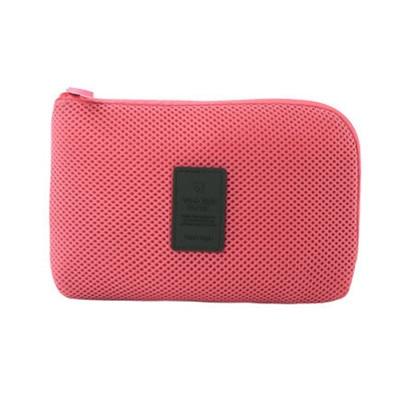 Fashion USB Charger Cable Earphone Case Makeup Cosmetic Organizer Accessories Bag Creative Shockproof Travel Digital