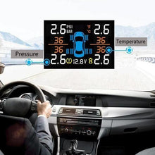 Load image into Gallery viewer, Auto LCD Car Tire Pressure Monitoring System with Dual USB Charge Ports