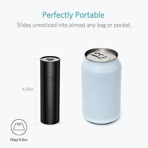 Anker PowerCore 5000, Ultra-Compact 5000mAh Power Bank with High-Speed Charging Technology