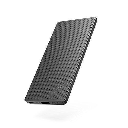 Anker PowerCore Slim 5000 Portable Charger, Ultra Slim External Battery and Fast-Charging PowerIQ, Pocket Friendly Power Bank