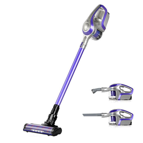 Devanti Cordless 150W Handstick Vacuum Cleaner - Purple And Grey
