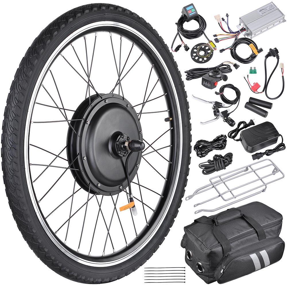 26in Front Hub Electric Bicycle Motor Conversion Kit 48v 1000w